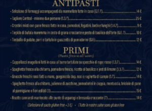 Antipasti e primi
