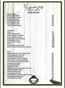 Carta dei vini
