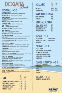 Drink list