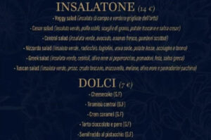 Insalate e dolci