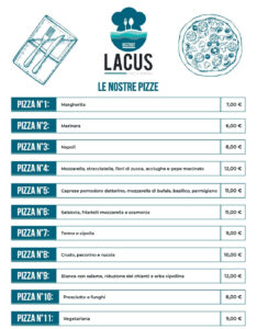 Menù Pizze Lacus